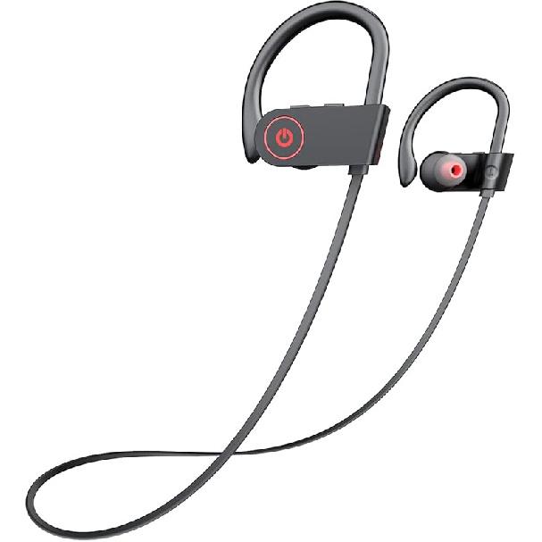 Boean Bluetooth Headphones Wireless Earbuds Bluetooth 5.3 Running Headphones IPX7 Waterproof Earphones with 16 Hrs Playtime Stereo Sound Isolation
