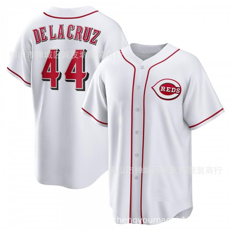 Cincinnati Reds 44 Gray Fan Baseball Jersey Unisex Sport Top Fall Winter