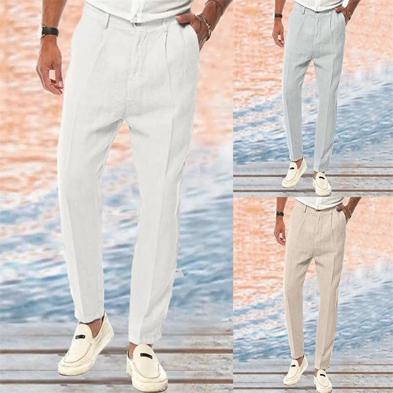 Men's Clothing Straight Solid Color Comfortable Outdoor Casual Loose Casual Pants