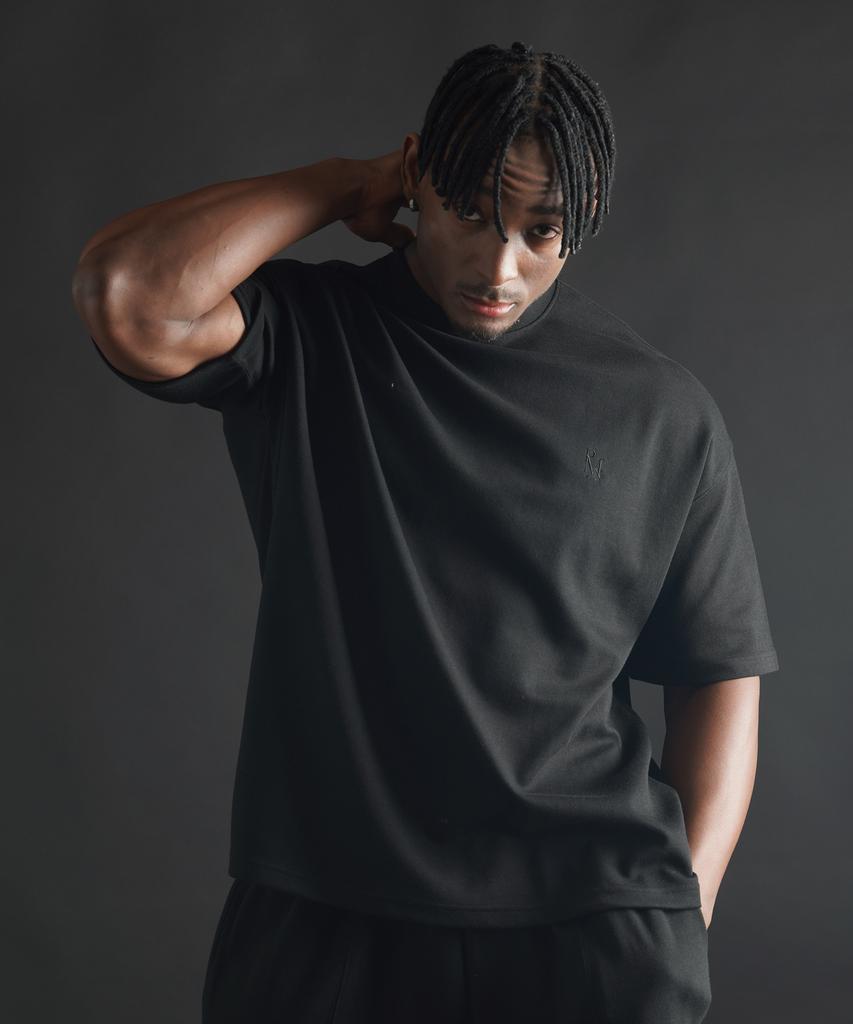 PHERMENON Essential Oversized Short Sleeve - Black