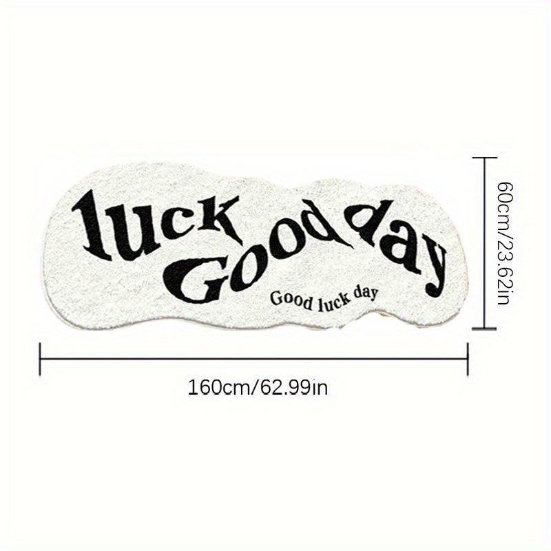 Green Carpet Brings Good Luck To The Day Bedside Floor Mat Soft Non-Slip Doormat Rug For Bedroom Floor Mat Home Decor