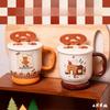 New High Appearance Ceramic Mugs with LIDS for Women  Household Drinking  Coffee and Breakfast Cups