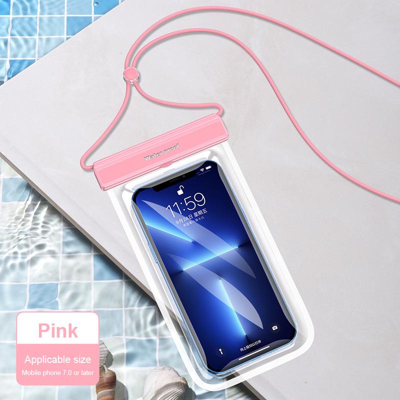 Clamshell Touch Screen Waterproof Phone Bag TPU Transparent Phone Diving Case Hanging Neck Phone Waterproof Protective Cover