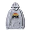Fall and Winter Men and Women with the Same Hooded Sweater EW PEOPLE Printing Casual Fashion Trend Daily Wear Fleece Warm Tops