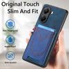 For Xiaomi Poco X7 Pro 5G/Xiaomi Redmi Turbo 4 5G Phone Case Retro Jean Cloth Texture Leather Back Cover with Card Holder