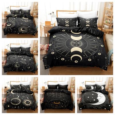 Europe, America 3D Solar System Galaxy Digital Printing Abrasive Bedding Two-Piece Set Three-Piece Set