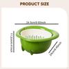 Kitchen Colander Strainer Set Drain Basin Basket Shaped Decor Double Layered Fruit Bowl Organizer