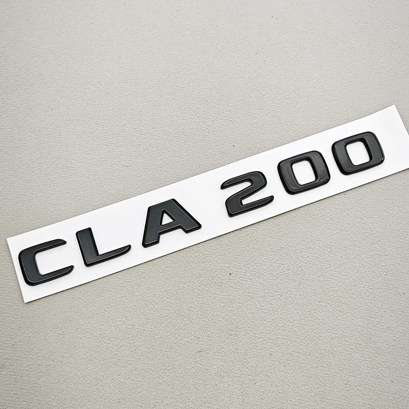 3D ABS Car Letter Logo CLA200 CLA220 CLA260 Badge Rear Trunk Emblem Decal For Mercedes Benz CLA Class C117 X117 X118 Accessories