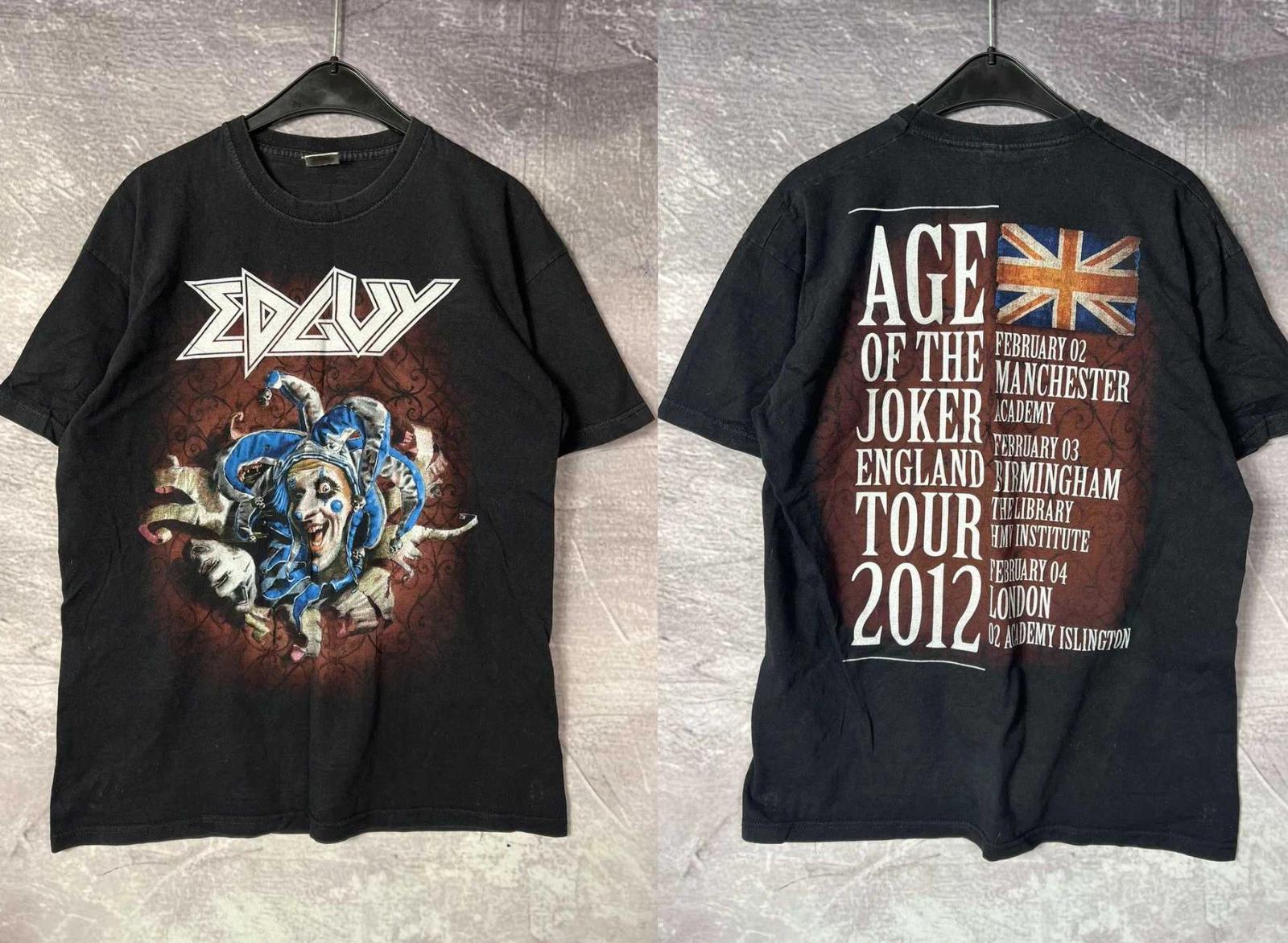 

Edguy Band Age of joker 2012 England tour T-shirt S to 5XL 2F1906 3XL