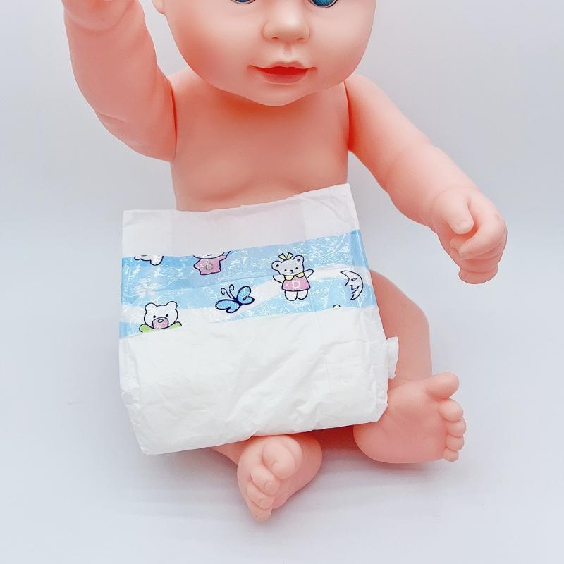 Mini Doll Baby Diapers 10Pcs 20Pcs Pretend Play House Kids Doll Clothing Replacement Accessories