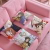 Comic For Love K-Kamisama Love Anime Pillow Case Silky Short Plush With Invisible Zipper Dustproof Sofa Cushion Cover