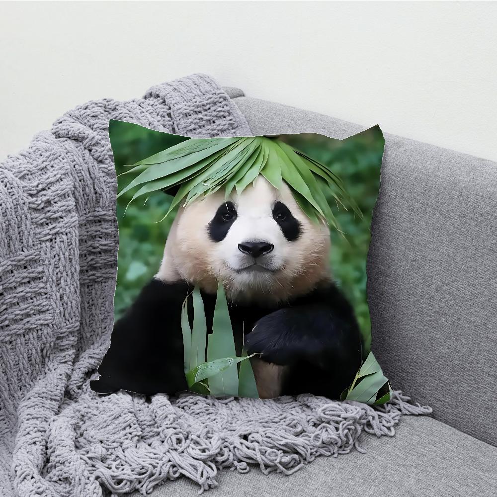 Fubao Cute Panda Pillow Case Soft Cushion Cases For Farmhouse Sofa Decor Home Decorations And Protector Pillow Case
