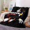 1pc Sonic Hedgehog Adventure Flannel Blanket for Super Soft Cute Comfort Blanket for Travel Bedding Couch Sofa Blanket Y73029