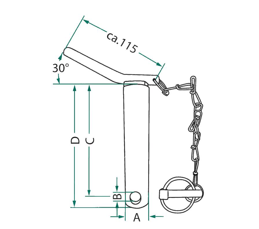 Pin Fi-19X135 With Handle
