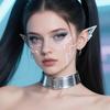 Temporary Tattoos, Purple Lightning Bold Makeup for Cosplay Role Play, Waterproof Face Art Stickers