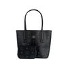 MCM Liz Coated Canvas With Leather Combo Bag Tote Handbag Women's Black MWPDALR01BK001