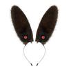 Rabbit Ears Hairhoop Plush Bunnies Ear Hairband Hairhoop Halloween Cosplay Accessories for Women Birthday
