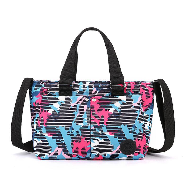 

Autumn tote bag printed women s shoulder messenger bag anti-splashing multi-layer large-capacity handbag