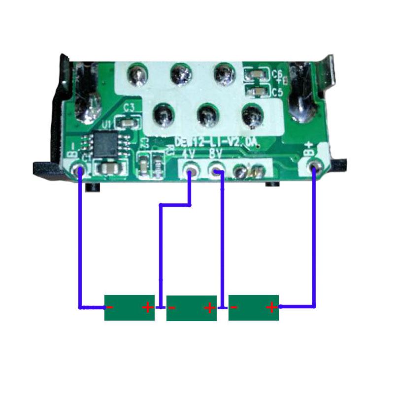 DCB120 Battery Plastic Case PCBA Charging Protection Circuit Board Box For DeWalt 10.8V 12V Li-ion Battery Dcb125 Dcb127 Shell