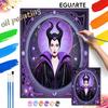 Maleficent DIY Painting Kit Classic Style Home Decor Craft Gift Idea Art Wall Decor Frameless Canvas Painting Aesthetic Room Decor