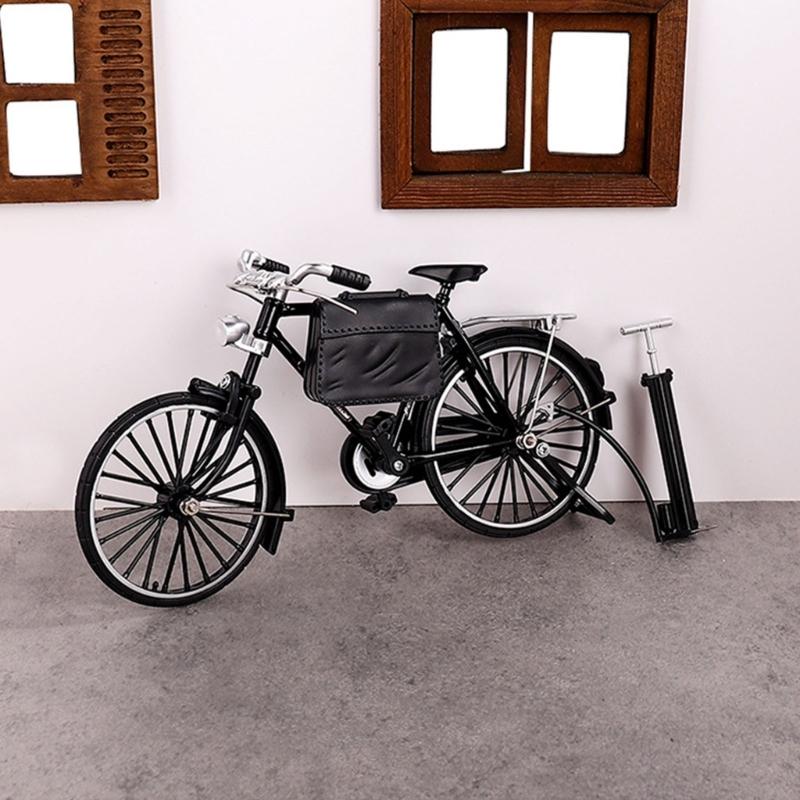Metalowe Rowery Ozdoba na Biurko Kowalstwo Figurki Rowerów Miniaturowy Model Roweru Zabawka Dekoracje Domu Prezent na Parapetówkę