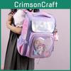 Expandable Capacity Polyester Fiber Backpack With Arc-shaped Shoulder Straps