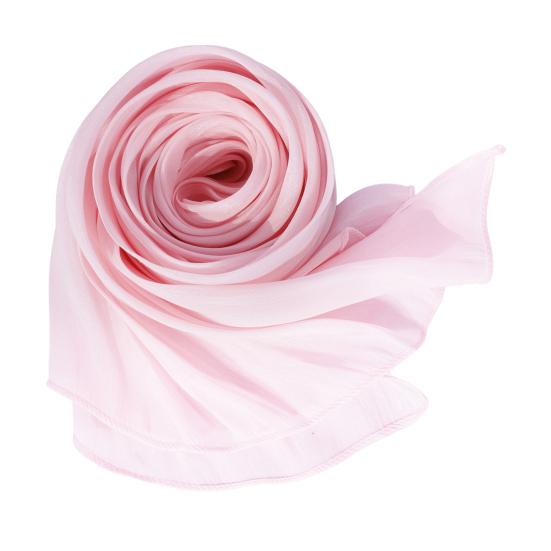 Women Turban Large Size Long Scarf Satin Crepe Fabric Breathable Soft Sheen Headscarf Vacation Photography Sun Protection Shawl