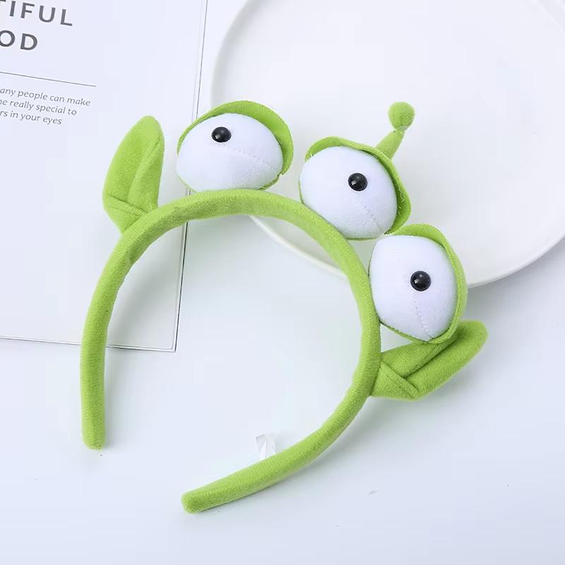 Pixar Toy Story Alien Plush Headband Anime Figure Cosplay Alien Hair Accessories Hair Hoop Hairband Cartoon Children Gift