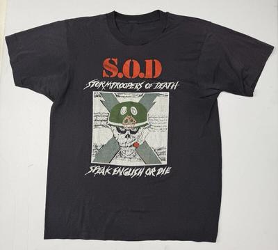 Rare Stormtroopers Of Death Speak English Or Die Black S-5XL Shirt TT488 Unisex T-Shirt