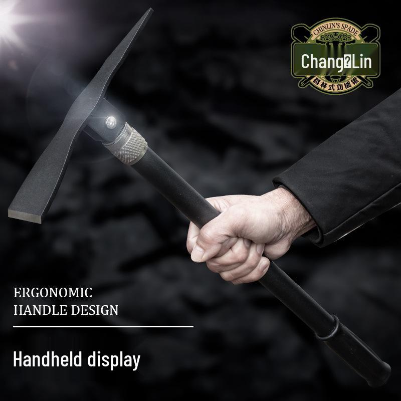 Changlin 1531 Multifunctional Folding Shovel & Pickaxe - Portable Outdoor Tool for Camping, Fishing, and Gardening