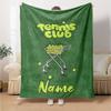 Custom Name Tennis Theme Printed Blanket - Perfect for Couch, Bed, Travel & Outdoor Use | Machine Washable, Cozy & Durable.