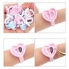 100 Pcs Glue Rings Smart Glue Holder for Eyelash Extensions, Easy Fanning Glue Cups for Volume Lashes, Pink