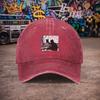 Pc Unisex Cat Reflection Vintage Washed Baseball Cap  Unisexs Trendy Hat  Versatile Duckbill Cap  Fun Print  A Unique Birthda