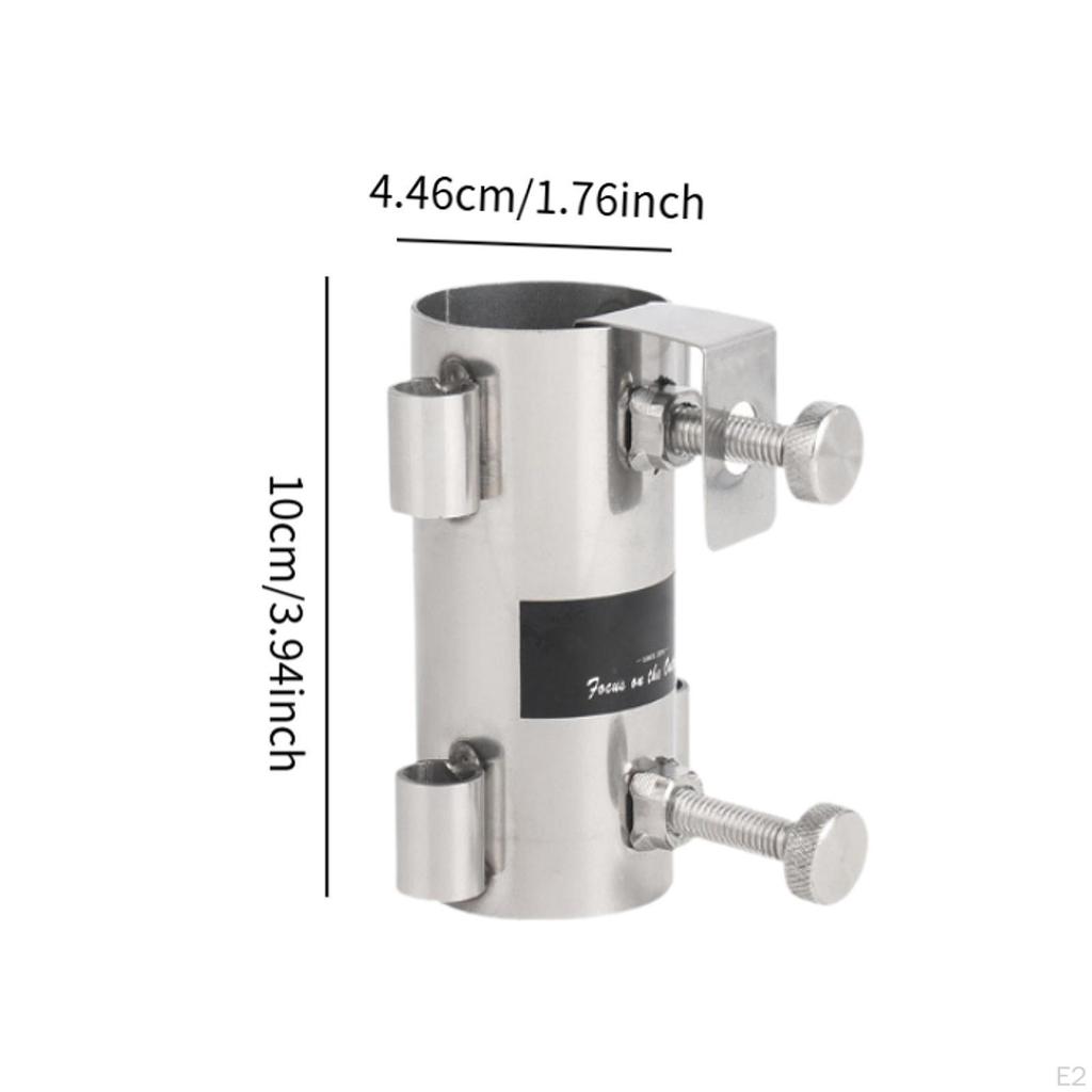 Canopy Tent Pole Holder Fixed Tube Stand Adjustable Backyard Flag Mount Windproof Bracket
