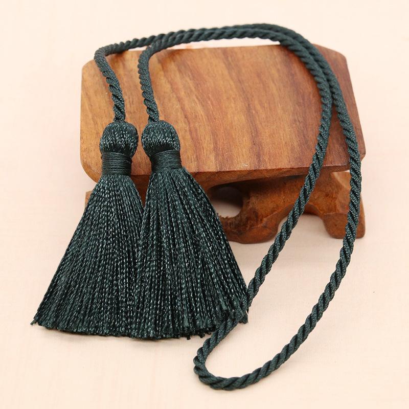 2-10Pcs 54cm Long Rope Double Fringe Trim Tassels Handmade Silk Bookmark Tassel For Curtain Decoration DIY Craft Sewing Supplies