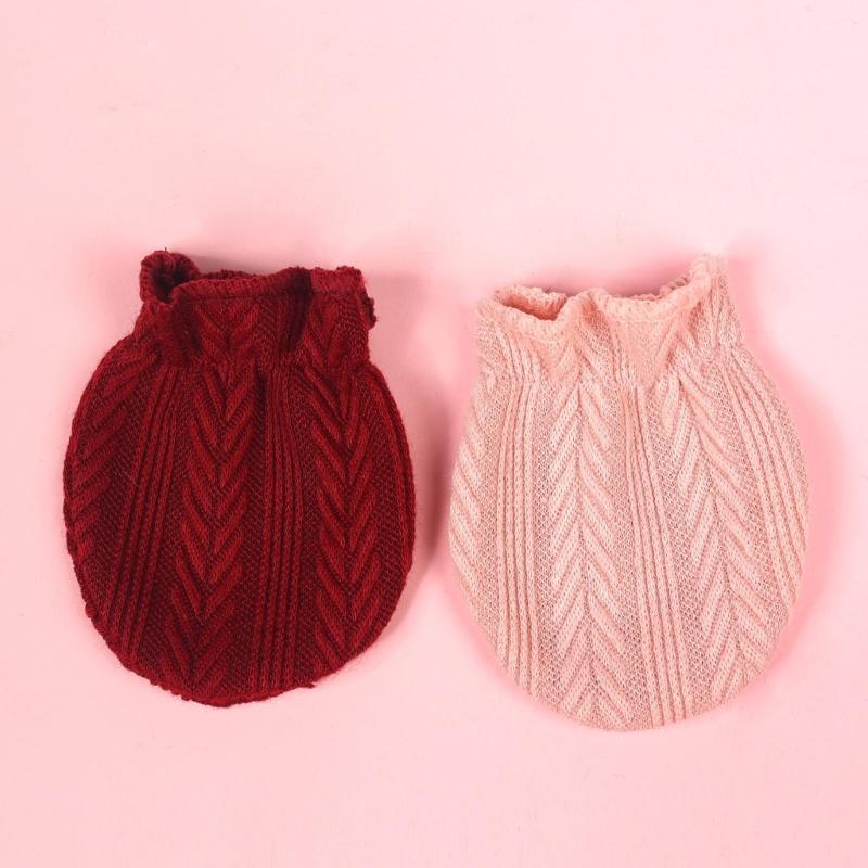 Baby Turban Hat Hospital Nursery Hat with Gloves & Feet Bowknot Newborns Soft Bonnet Caps Set for Baby 0-3 Month