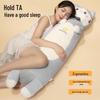 Cute Animal Hugging Pillow Blanket for Girls & Pregnant Women - Lumbar Support & Side Sleep Comfort