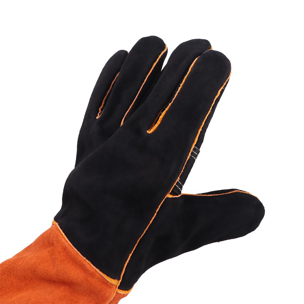 1 Pair Labor Protection Work Safety Glove Anti-Heat Welder Gloves  Welding Gauntlets