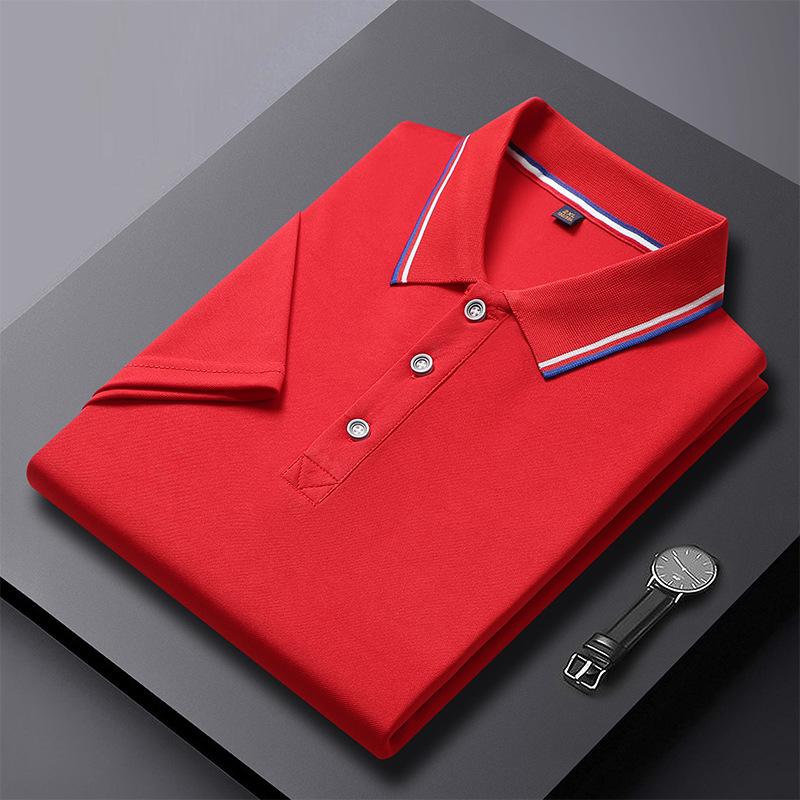 Unisex Solid Color Short Sleeve Polo Shirt with Turn-Down Collar - Perfect for Summer, DIY, or Workwear