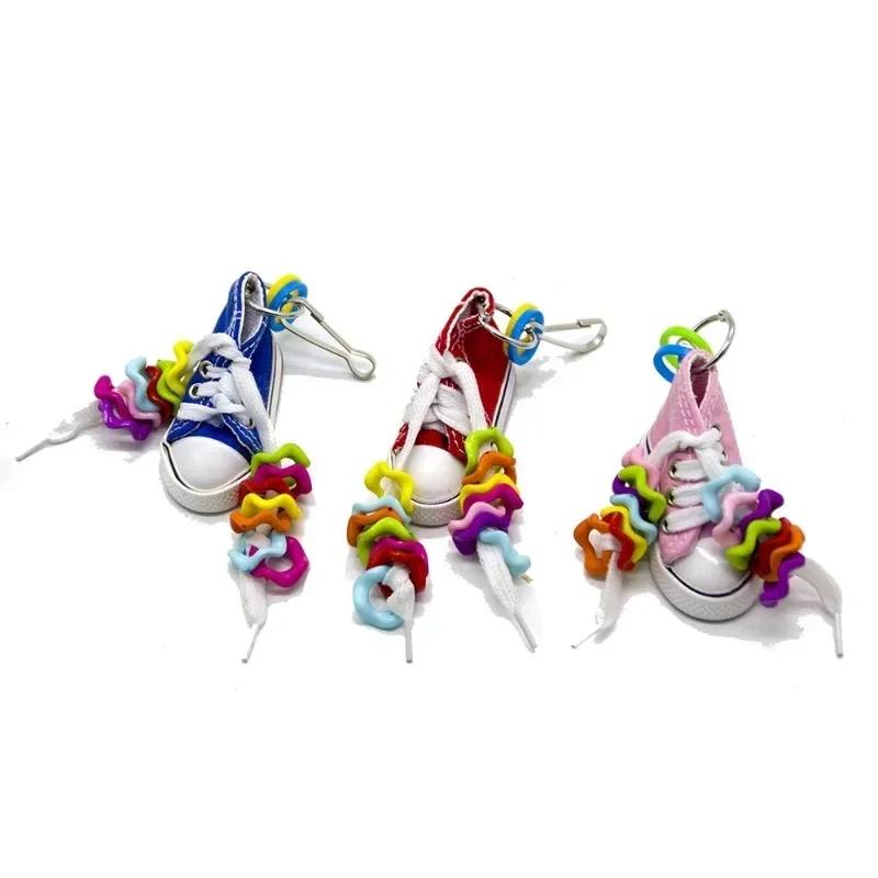 

Мини холщовые туфли Игрушки для попугаев Обувь для домашних птиц Украшение клетки Игрушка для стояния и лазания Клетка для попугаев Обувь для домашних животных Игрушки для попугаев