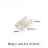 COB Mini Led Light Strip Wire Connectors 2 3 4 Pin Connection Solderless FCOB RGB CCT 5 8 10mm LED Strip To Strip Wire Connector