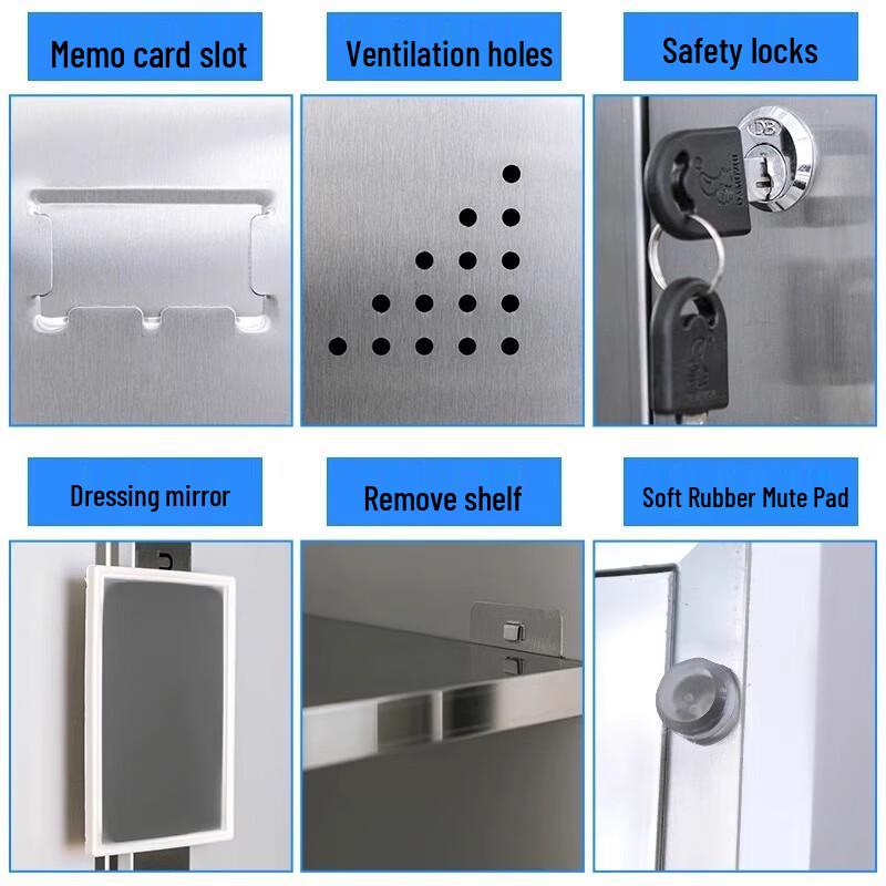 WEZHO Stainless Steel 24-Door Locker