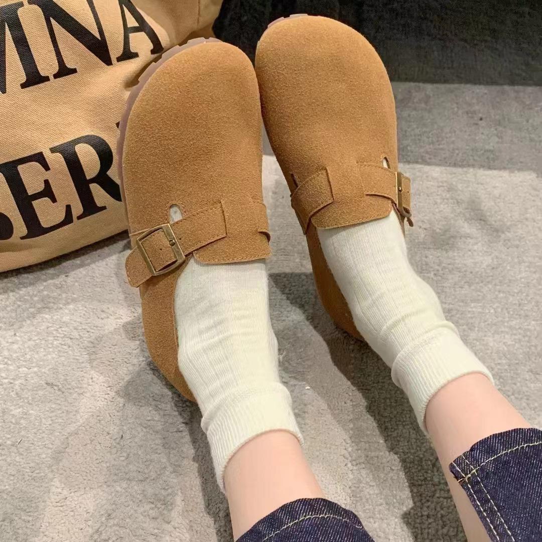 

Birken shoes single shoes women 2025 spring and summer new versatile lazy one pedal Birken shoes Doudou shoes 2130-3 40