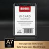 Transparent Acrylic ID Badge Holder with Lanyard - Employee or Work Card Protective Cover