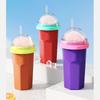 Practical Slushies Maker with Detachable Lid for Beverages Travel Friendly Squeeze Ice Slush Cup For Cold Drink Use