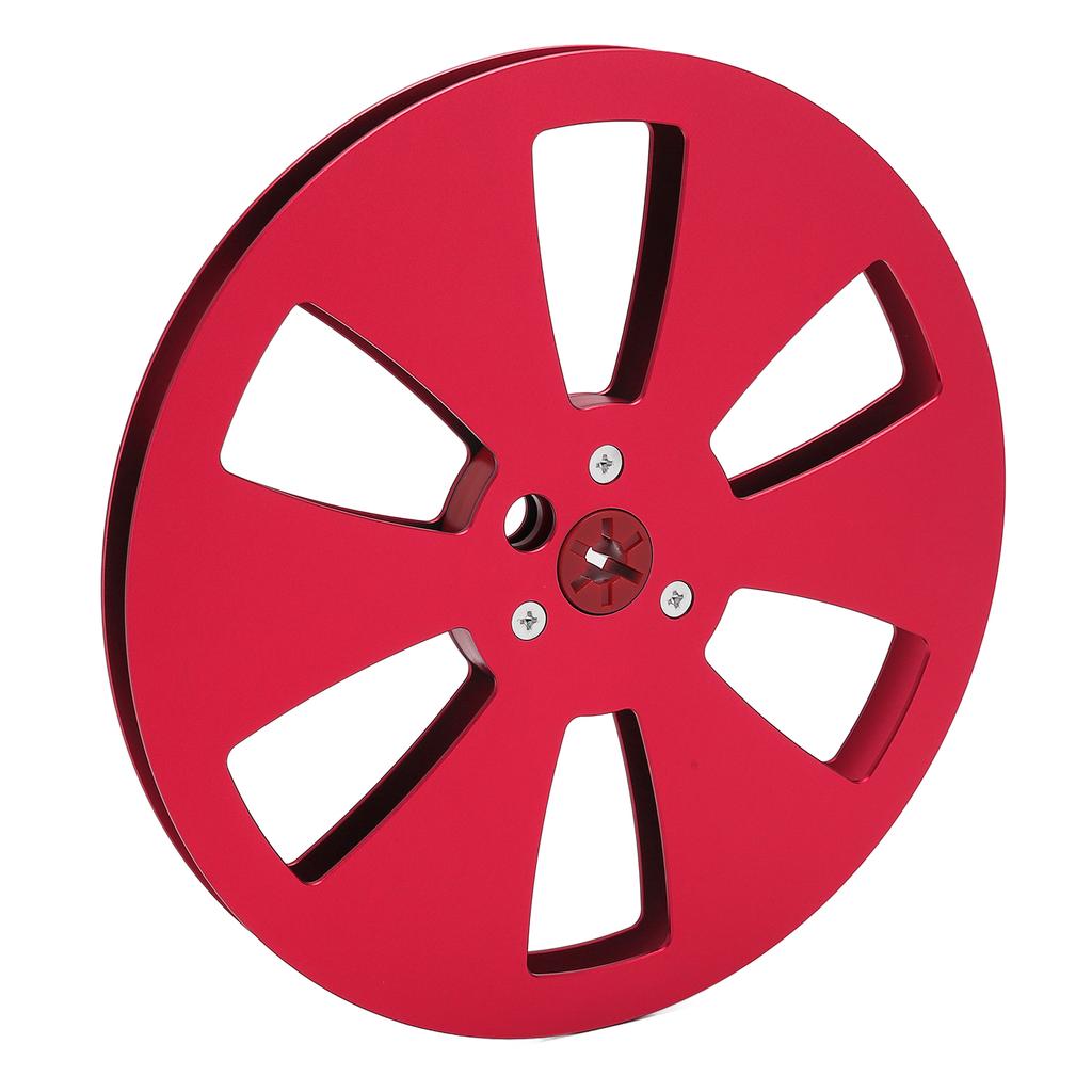 14 7 Inch Empty Tape Reel Aluminum Alloy Recording Takeup Reel with 6 Hole for Reel To Reel Tape