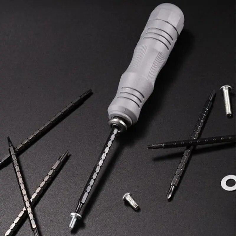 1 Conjunto 13 em 1 Conjunto de Chaves de Fenda Combinação Durável Escalável Multifuncional Doméstico Alta Dureza Forte Conjunto de Bits Magnéticos