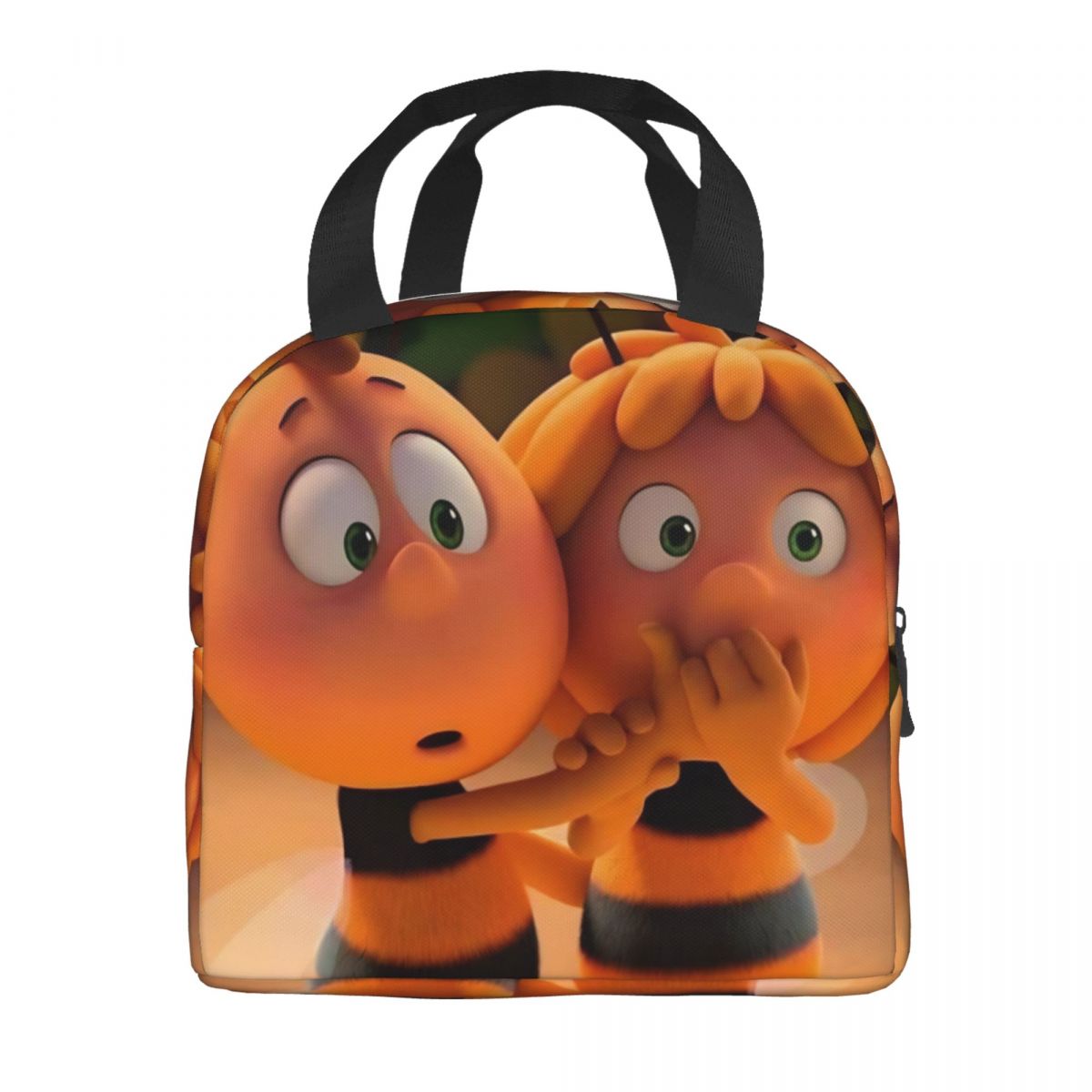 Lunch Boxes Maya The Bee With Flowers Cartoon Accessories Lunch Container Multifunction Thermal Cooler Lunch Box For School Option 1