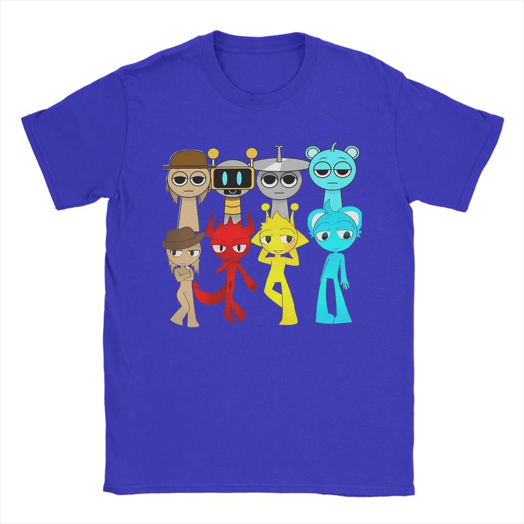 Sprunki T Shirt For Men Women Cotton Tops Novelty  O-neck Short Sleeve