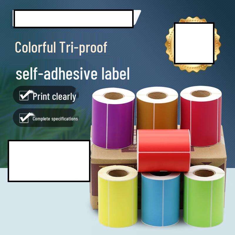 Ally Tre-bevis Färg Termiskt Självhäftande Etikettpapper